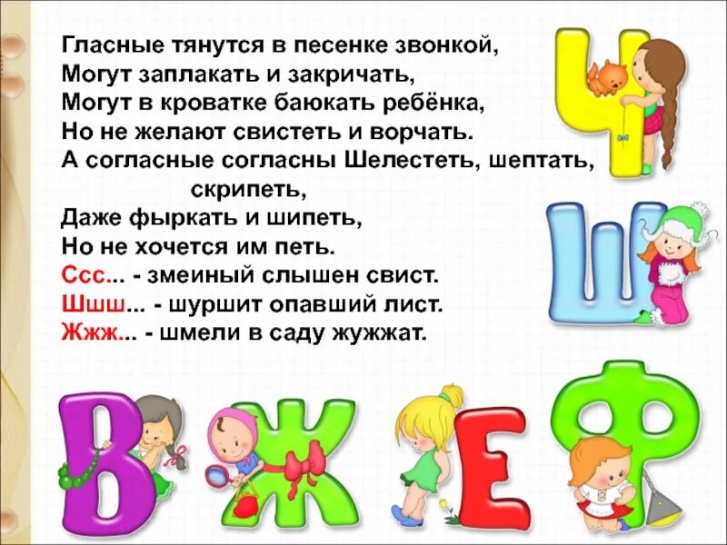 Песня 1 класс почему. Гласные тянутся в песенке звонкой. Гласные тянутся в песенке звонкой могут ЗАПЛАКАТЬ И закричать. Стих а согласные согласны. Стихи о гласных буквах.