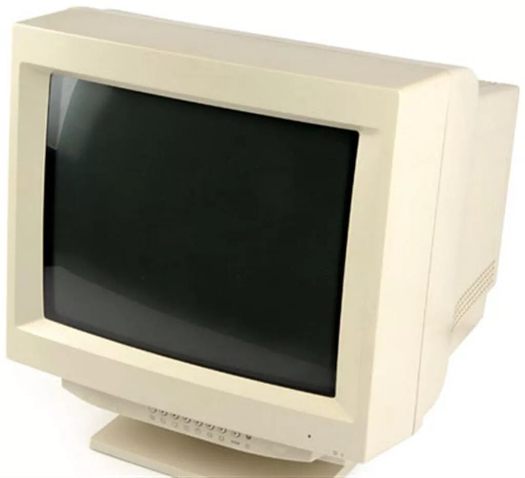 Как назывались старые мониторы. Crt (cathode ray tube) мониторы. crt (элт)-мониторы. элт монитор 15. элт монитор 90х.