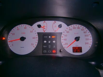 Горит подушка рено логан 1