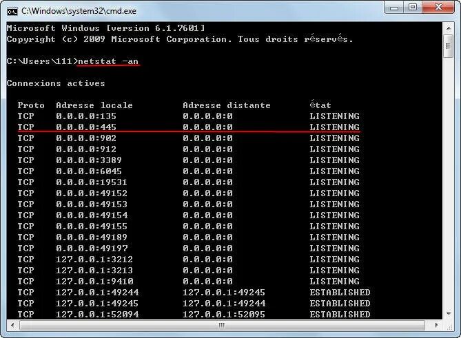139 порт. 445 порт. порт tcp 2193. windows tcp port 5650.