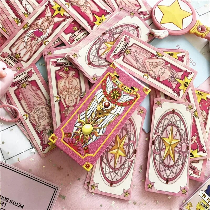 Cardcaptor Sakura: Clow Card Magic. Таро с сакурой. Sakura Spring Tarot. Монетка на фоне Сакуры в Таро.