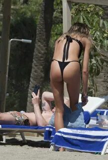 SOPHIE HABBO in Bikini at a Beach in Marbella 05/14/2023.