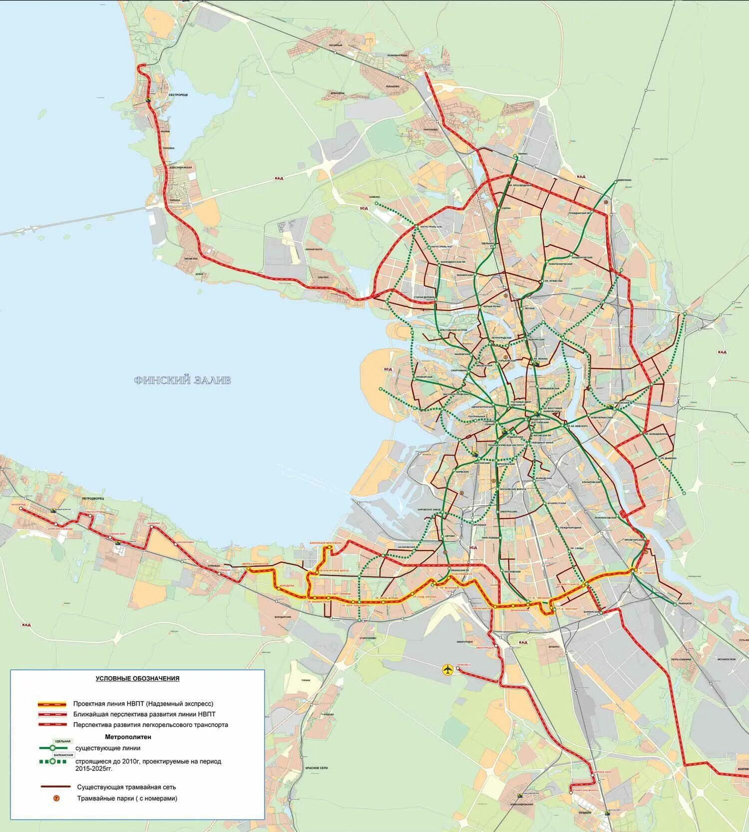 Новая карта дорог санкт петербурга