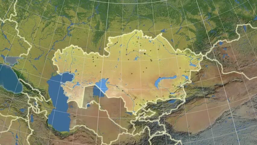 Карта Казахстана со спутника. Спутниковая карта Казахстана 2022. Граница Казахстана со спутника. Казахстан территория в мире.