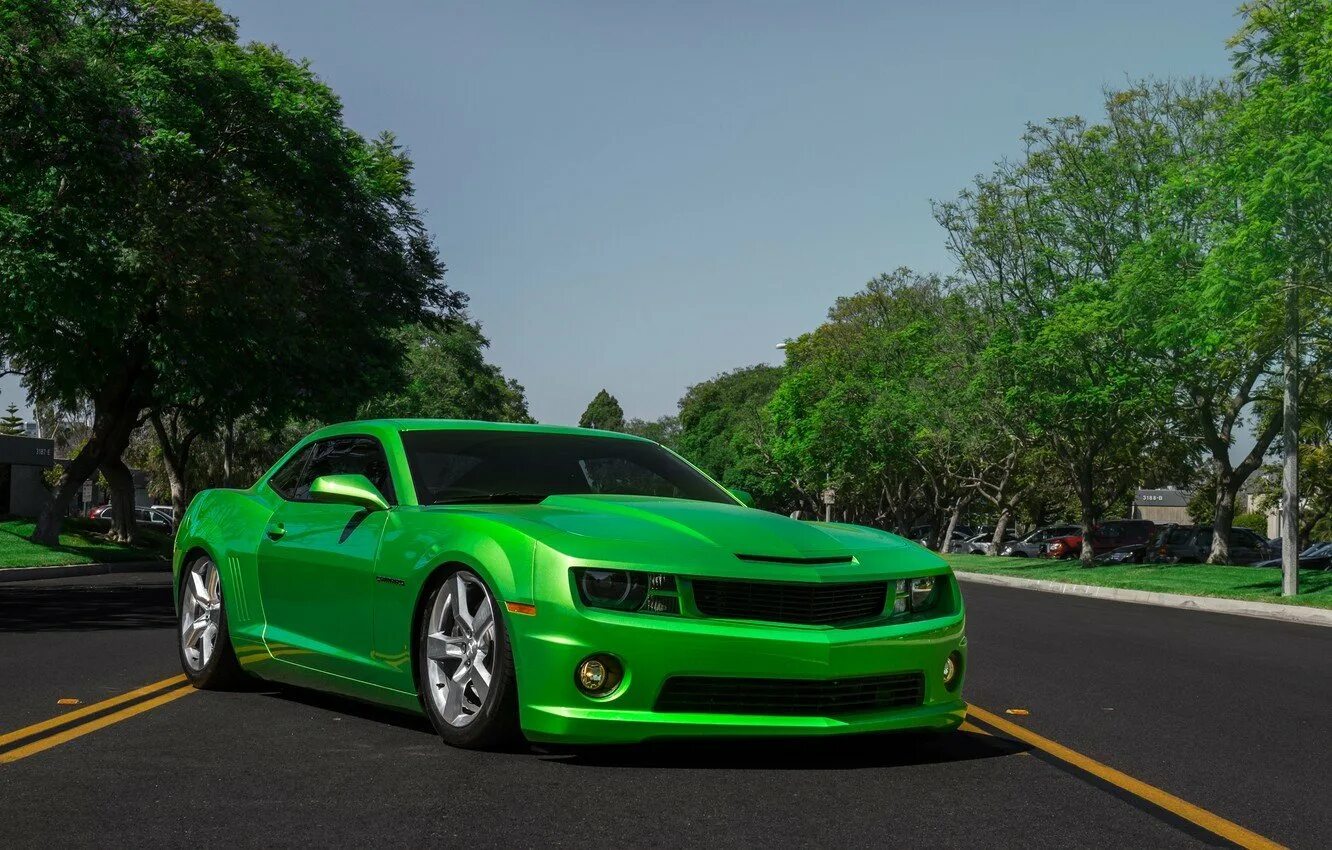Зеленая машина фото. Chevrolet Camaro зеленый. Шевроле Камаро 5 зеленый. Шевроле Камаро салатовая. Шевроле Камаро SS зеленая.