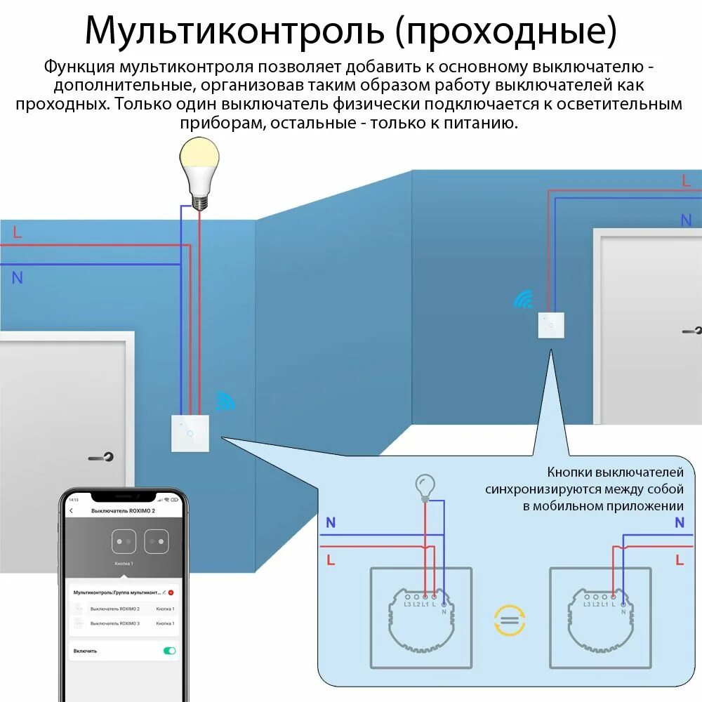 Как работает умный выключатель. Roximo выключатель умный. мультиконтроль проходные выключатели. умный выключатель 4. подключение умного выключателя roximo.