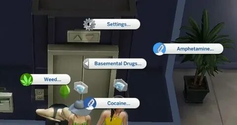 Sims 4 basemental drugs мод