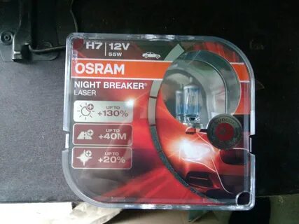 Лампа osram night breaker laser h7