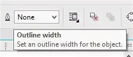 Outline width. Outline width