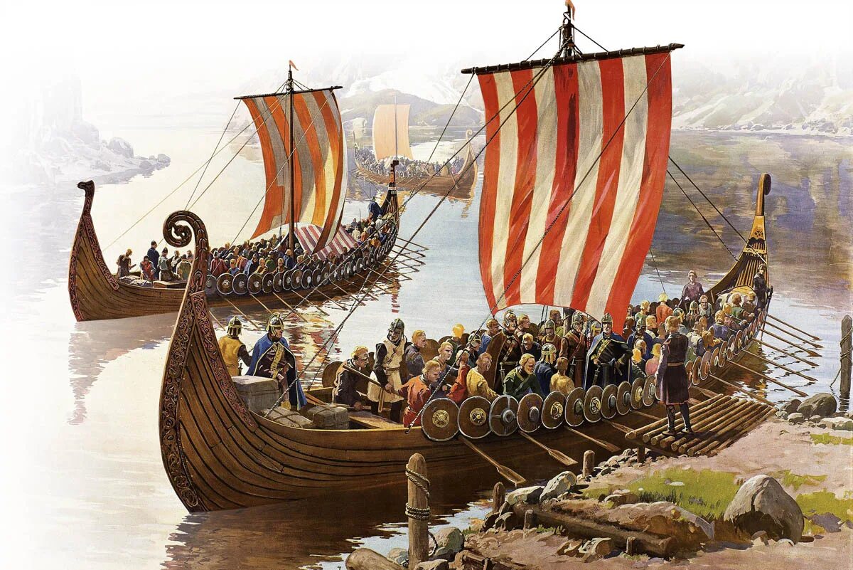 С каким океаном связан поход корабля викингов. Норманны Нормандцы Викинги Варяги. Ладья Драккар викингов. Корабли Драккар норманнов. Варяжская Ладья Драккар.