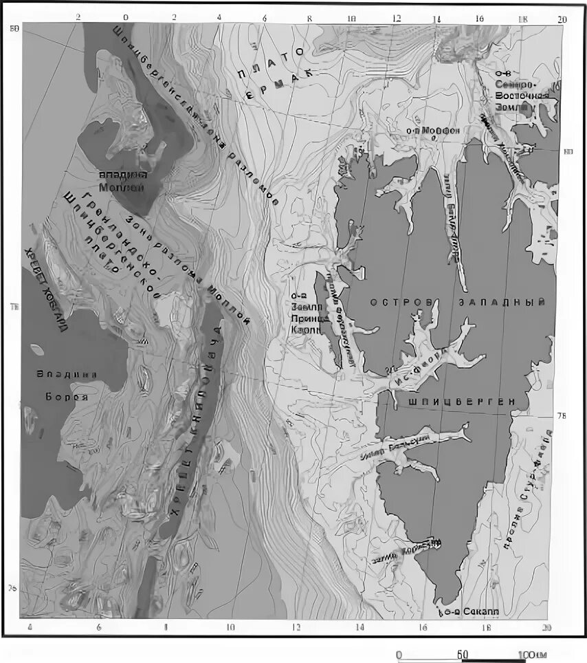 Шпицбергенский разлом. Геологическое строение Шпицбергена. Шпицбергенский трансформный разлом на карте. Шпицбергенское течение на карте.
