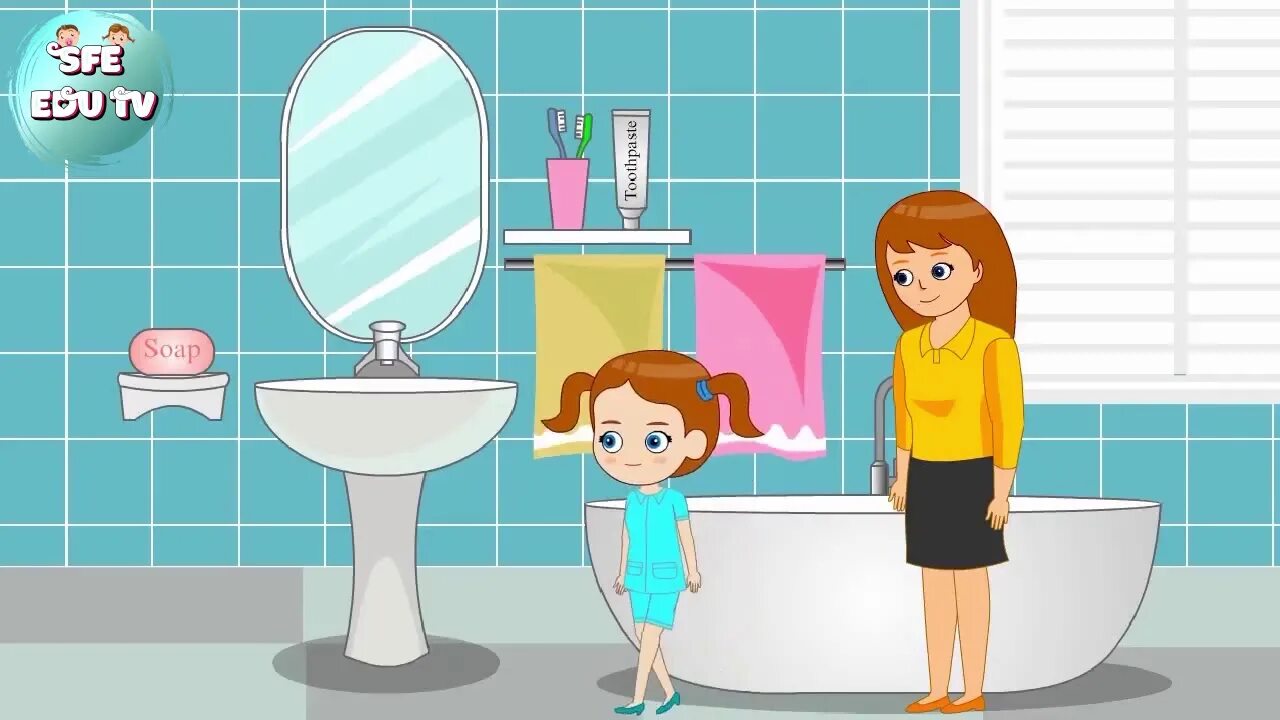 This is my bathroom. Bathroom for kids. картинка на тему in the bathroom. bathroom picture for kids. ванная picture for kids.