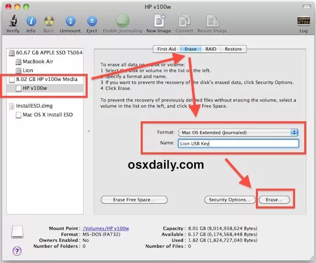 Создание загрузочной флешки mac