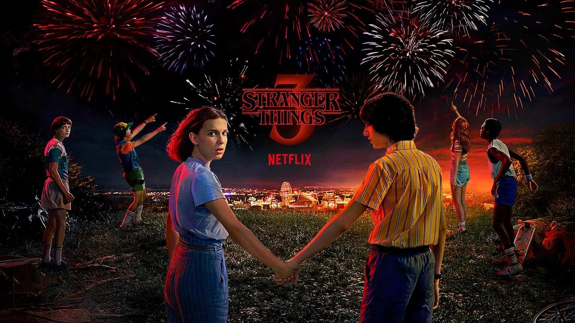 Очень дела 3. Очень странные дела Нетфликс Постер. Очень странные дела 1920 1080. Заставка Нетфликс очень странные дела. Stranger things обои на рабочий стол.