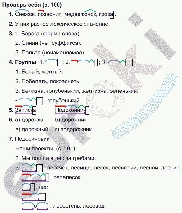 Русский язык первый класс страница 101