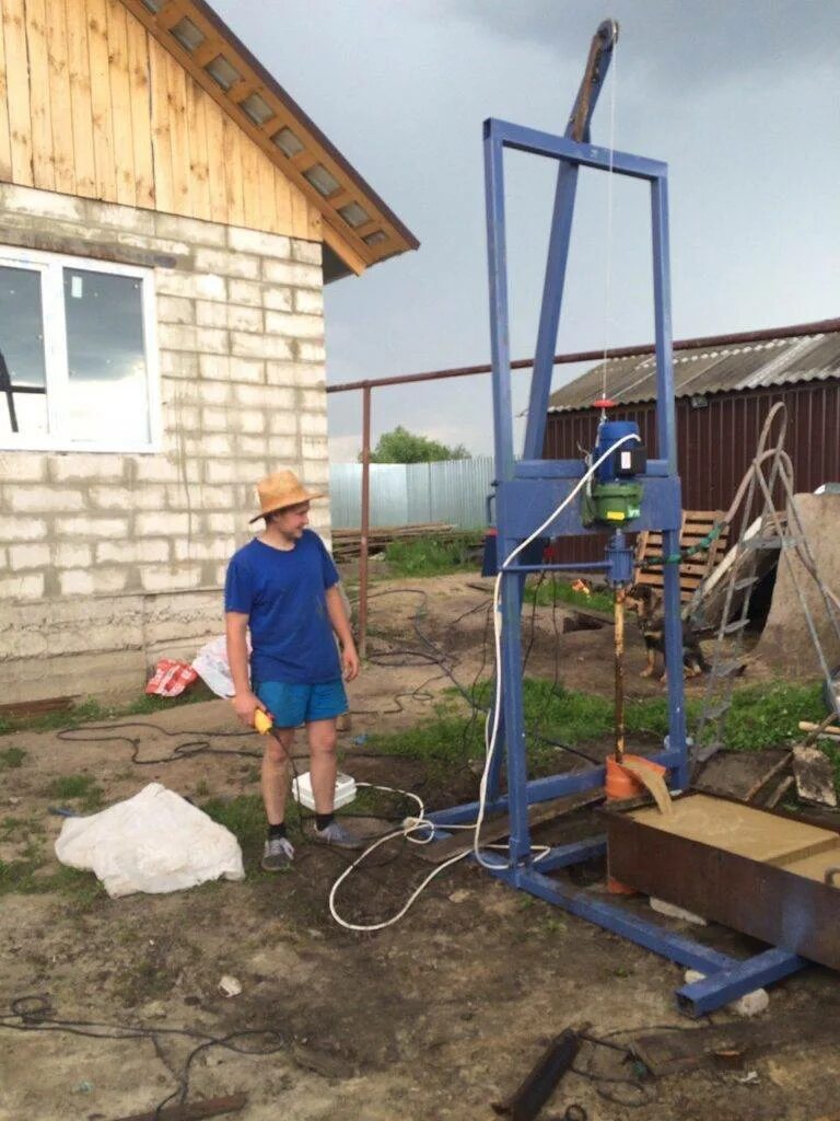 Как вручную пробурить
