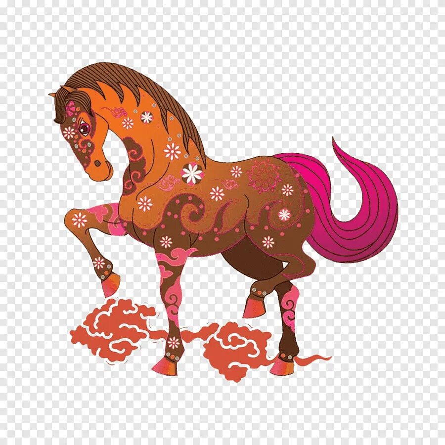 Китайская Новогодняя лошадка. Китайский новый год лошадь. Китайская лошадь. Лошади в Китае.
