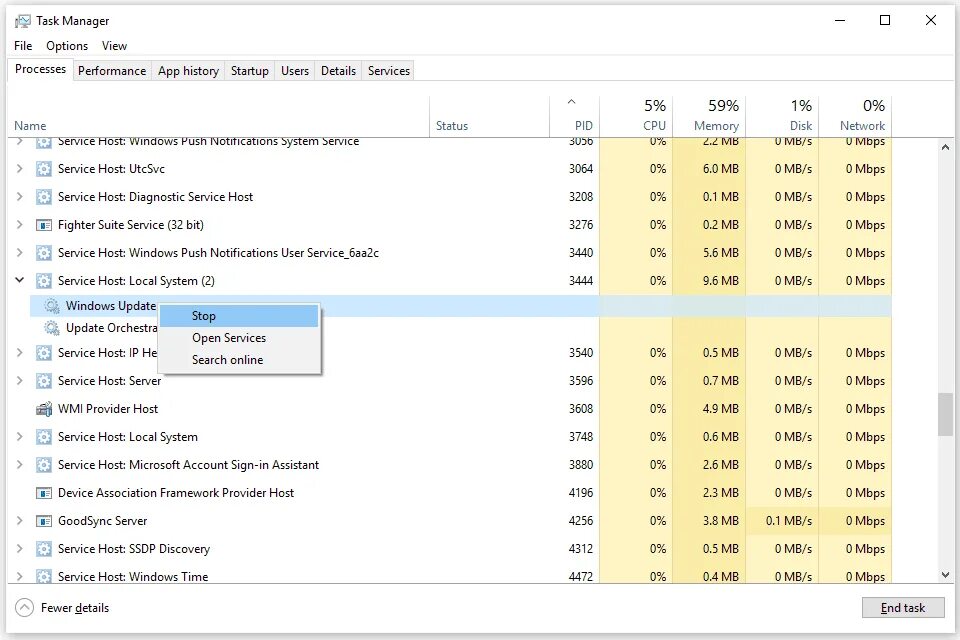 Таск хост. Windows tasks service. WMI provider host что это. Services in task Manager.