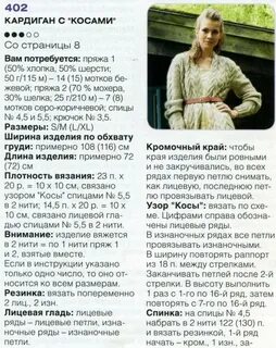 Сколько пряжа на кардиган