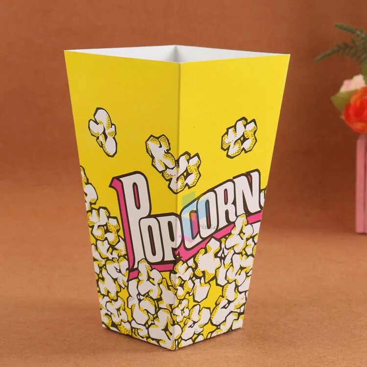 полосатая коробка для попкорна. коробочка попкорна. коробоска для поп корна. пачка из под попкорна. коробка для попкорна.