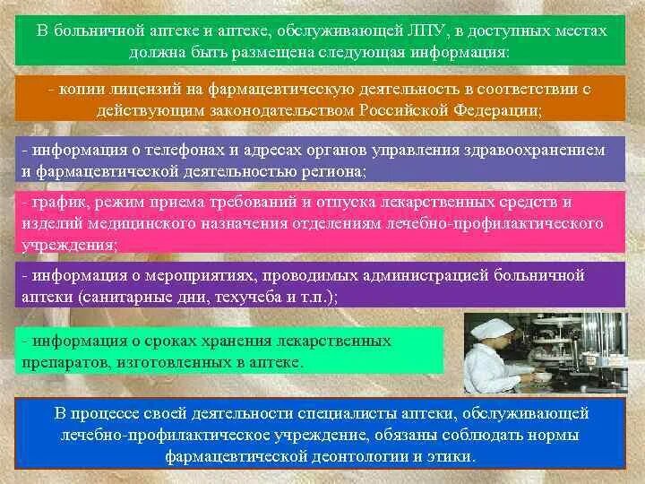 Организация лекарственного обеспечения стационарных больных. Основные задачи аптеки лечебного учреждения. Основные функции аптеки. Организация работы больничной аптеки.