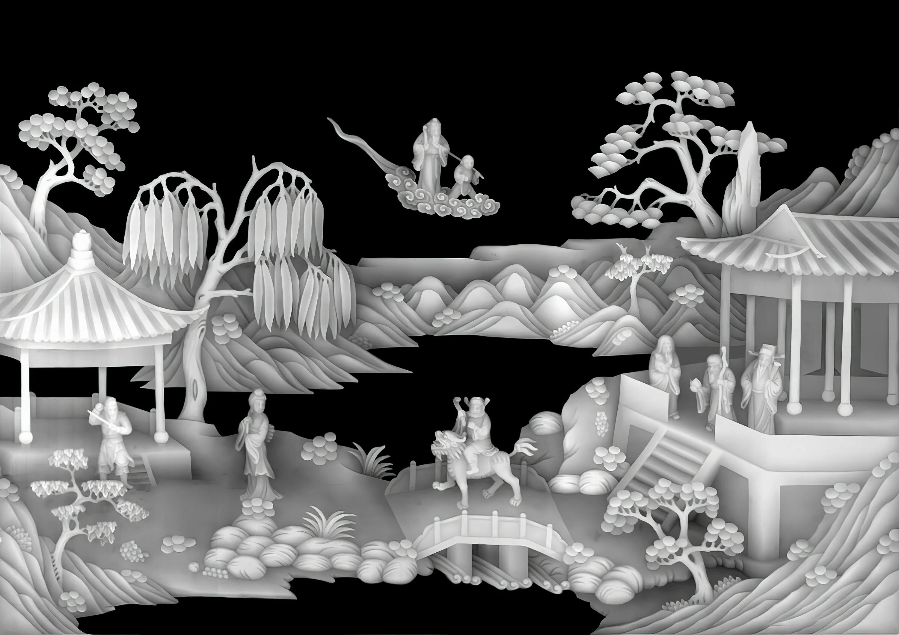 Карты высот глубин для чпу. Создание карты высот. Японские узоры на черном фоне. Displace карта для 3d max. Создание карты высот.