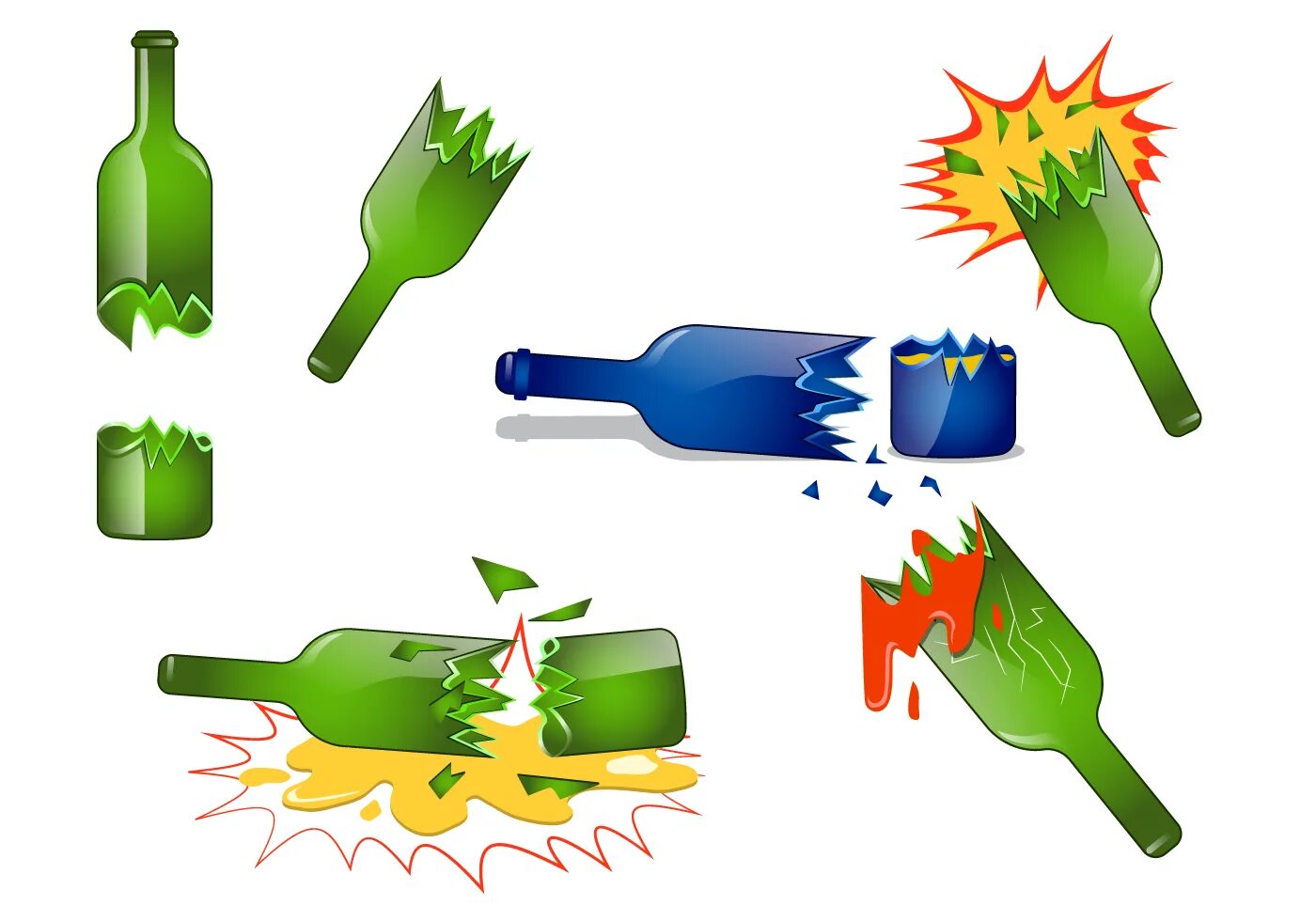 Breaking bottles