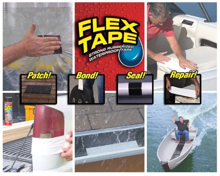 Применение flex tape. Применение flex tape