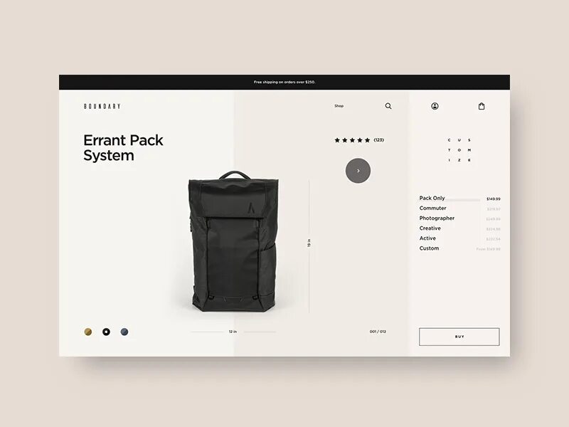 Product detail Page. Product details. Boundary Supply errant Pack.