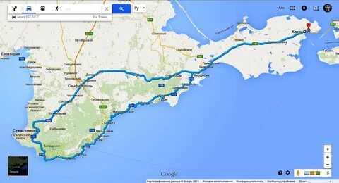 Алушта феодосия расстояние