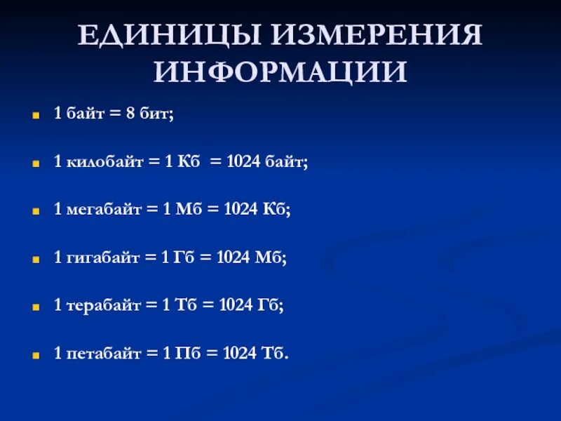 11 гб 1024. Гигабайт единицы измерения информации. 1 ГБ 1024 МБ. Единица больше терабайта. Бит байт килобайт мегабайт гигабайт терабайт петабайт.