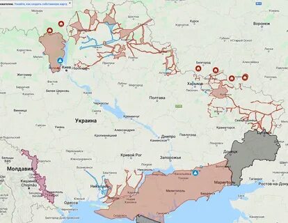 Карта где происходят бои