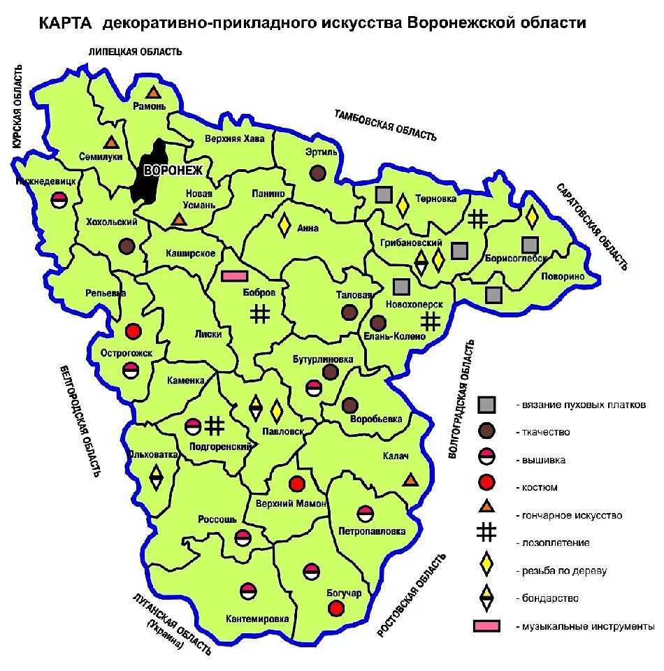 Карта полезных ископаемых Воронежской области. Природная карта Воронежской области. Полезные ископаемые Воронежской области карта. Карта полезных ископаемых Воронежской области на карте.