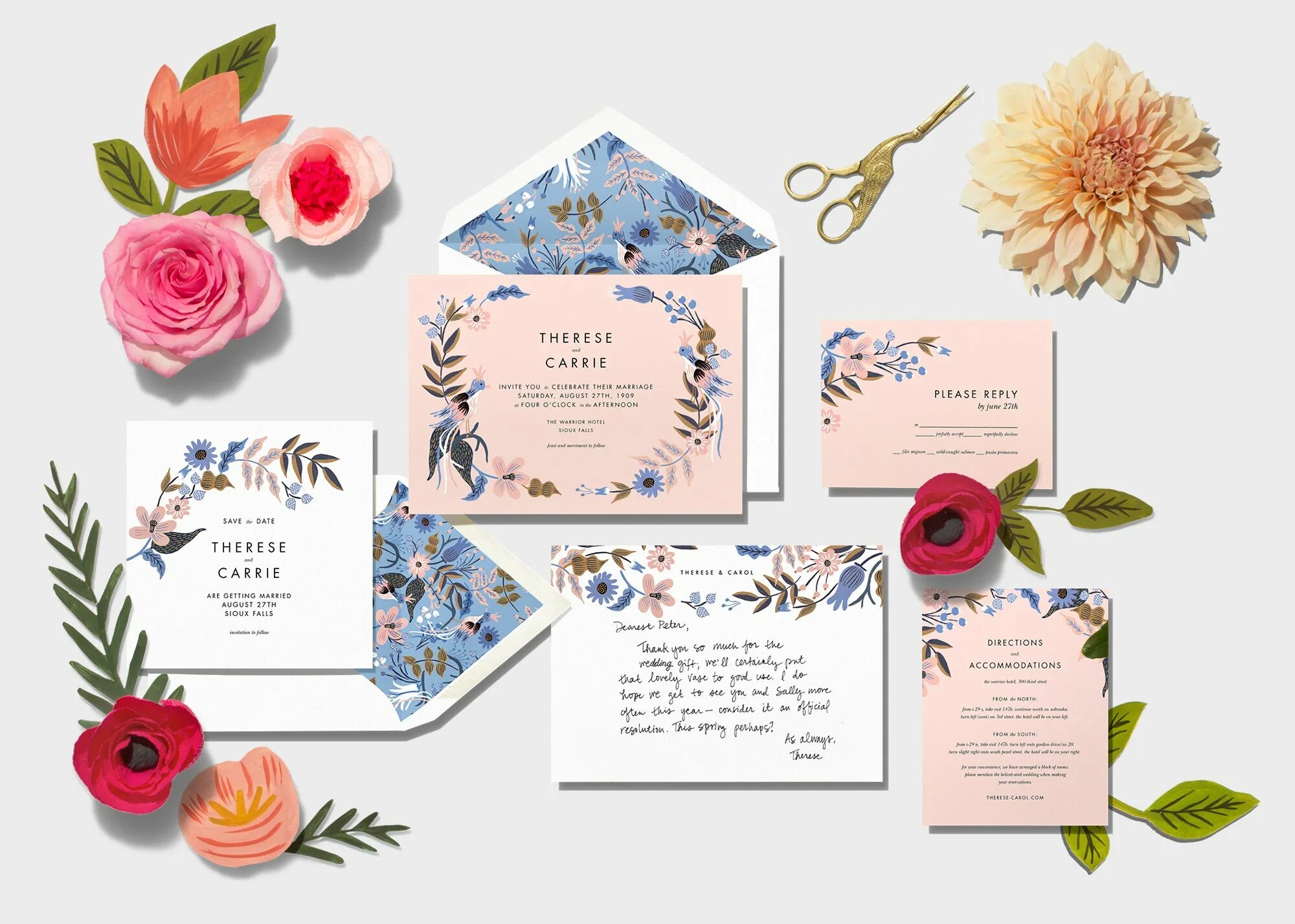 The invitations are sent. The invitation. paperless post.