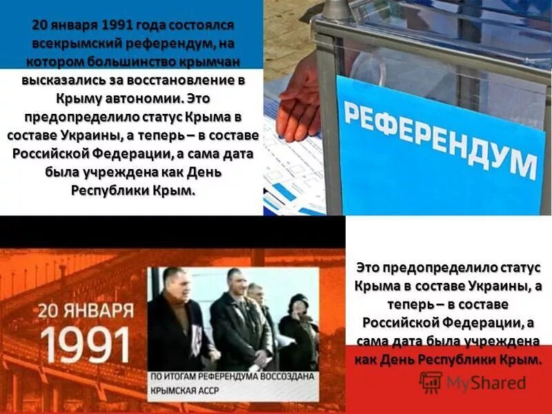 В каком году организовано всекрымское добровольное. Создание крымской асср 1921. Цели и задачи переписи населения. 20 января 1991 года референдум в крыму. Осу организации.