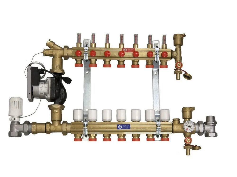 Сборный коллектор. R557 коллектор Giacomini. Комплект арматуры для коллекторов теплого пола - Giacomini r557k r557ky001. Коллектор Giacomini для теплого пола. Джакомини коллектор теплого пола.