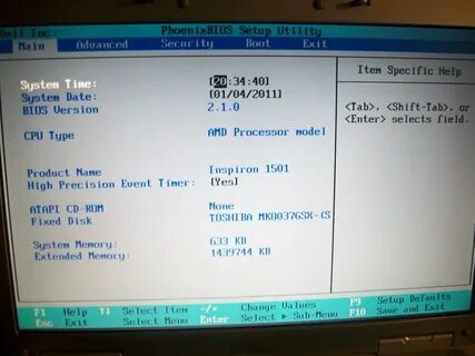 Main bios