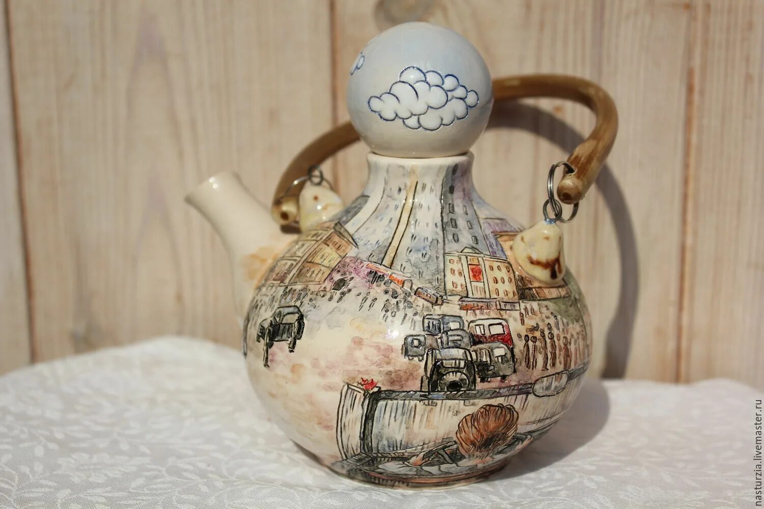 Декоративный чайник. Чайник заварной керамический. Чайник из глины. Необычная керамическая посуда. Сообщение о чайнике.