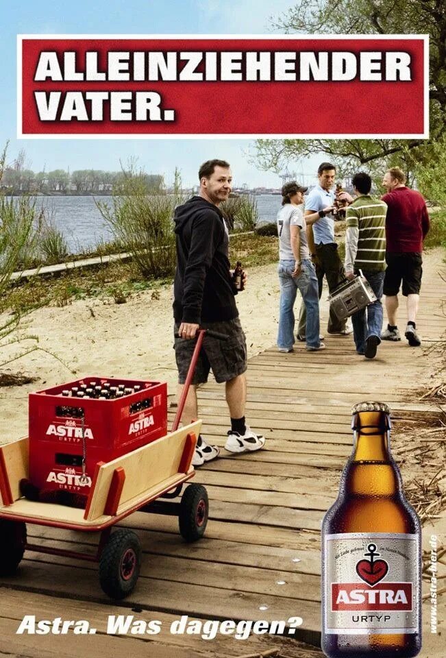Werbung. Werbung. Werbung. Плакат маргарина. Werbung.