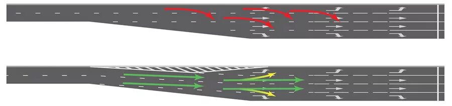 Двухсторонняя полоса дороги. Разметка 1.16.2 на съезде. Дорожная разметка 1.24.6. Разметка 1.16.1 и 1.16.2. Дорожная разметка 1.16.1 на разделительной полосе.