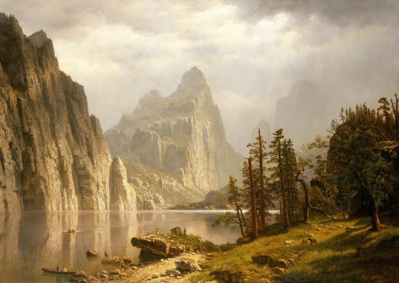 Пейзаж Albert Bierstadt. Человек и природа в 19 веке