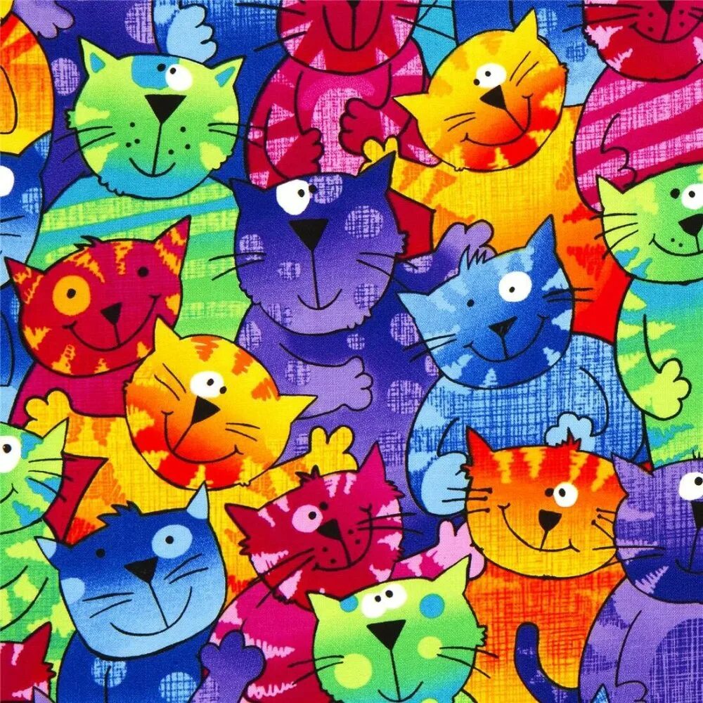 Много котят разноцветных. Много разноцветных котов. разноцветные котики мультяшные. разноцветные котики много. разноцветные коты рисунки.
