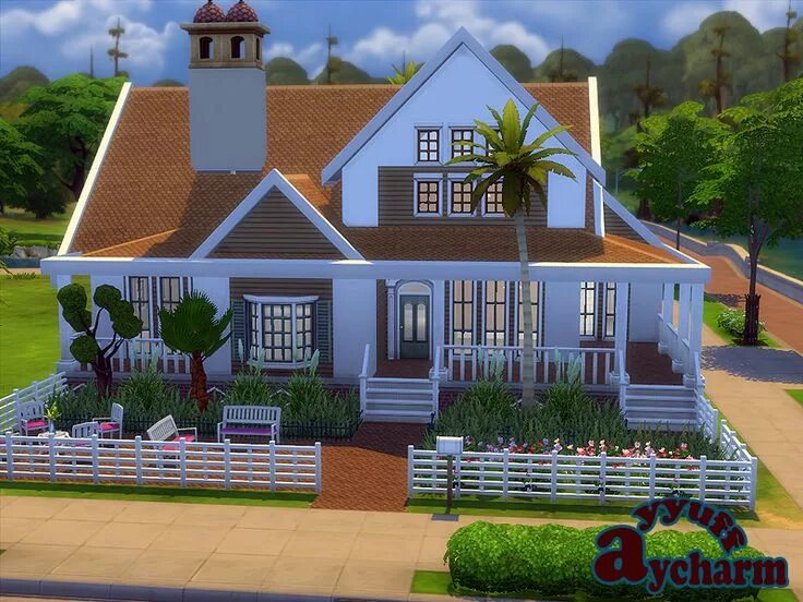 Викториан пинк (victorian pink). Дом симс 4 загородная жизнь. Красивый загородный домик. My cute house. Дом мультяшный.