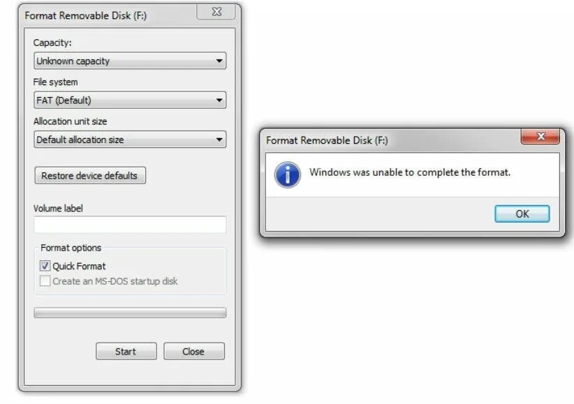 Disk c format complete. Windows не удаётся завершить форматирование. The application was unable to start correctly 0xc0000142. Access denied. Unable to complete action.