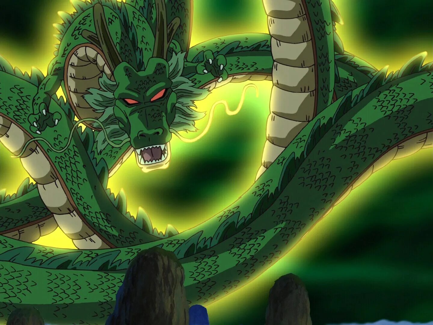 Драконьих шаров. Зелёный дракон драгон Болл. Дракон из драгон Болла. Шенрон дракон Драгонболл.