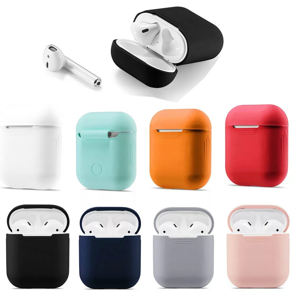 Силиконовый чехол для airpods. Apple AIRPODS 1. Apple AIRPODS Case 2. Чехол для наушников Apple AIRPODS Air. Чехол для AIRPODS 1,2 Silicone Case белый.