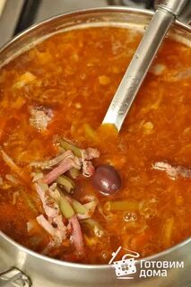 Рецепт солянки с мясом без