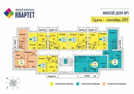 Квартиры жк квартет
