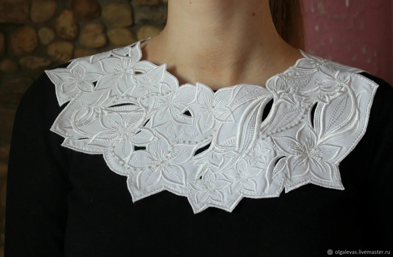 Воротнички ткань. Гильоширование воротник. Дизайнерские воротники. Украшения для платья. Съемные воротнички для платья.