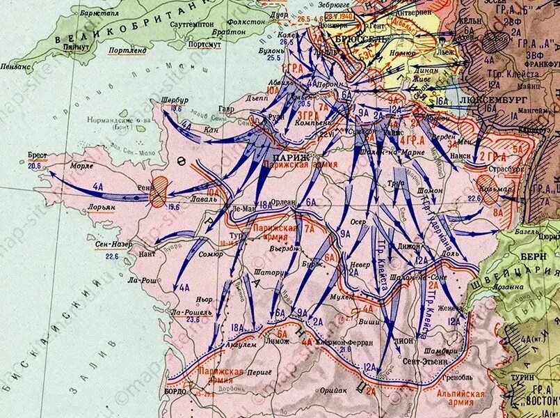 Военные операции франции. Захват Франции Германией 1940. Французская кампания вермахта 1940 карта. Карта захвата Франции 1940. Захват Франции Германией 1940 карта.